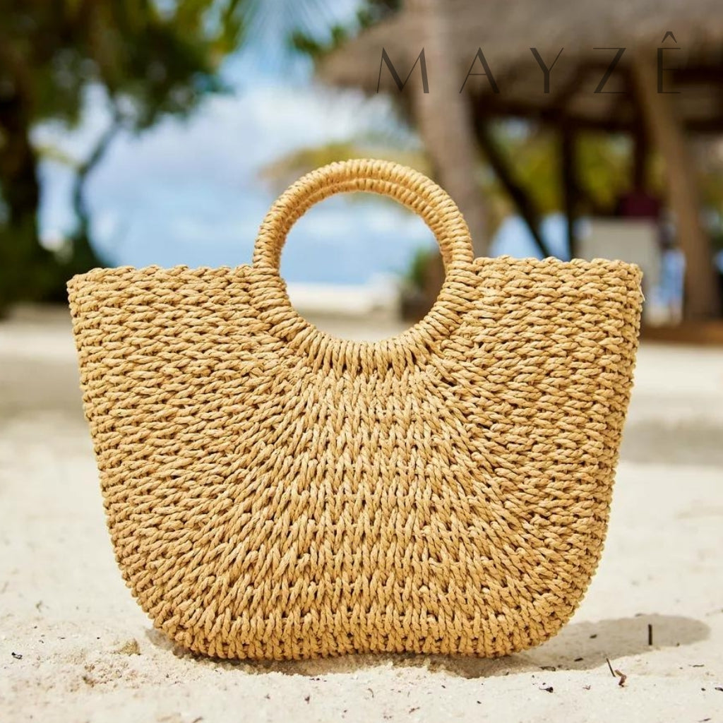 Bolsa de Praia Isa, Loja Mayzê, Bolsa Isa, bolsa de palha, bolsa de verão, bolsa da moda, bolsa de praia, bolsa meia-lua, bolsa geométrica, bolsa moda praia, loja mayze, bolsa em promoção, bolsa de verão.