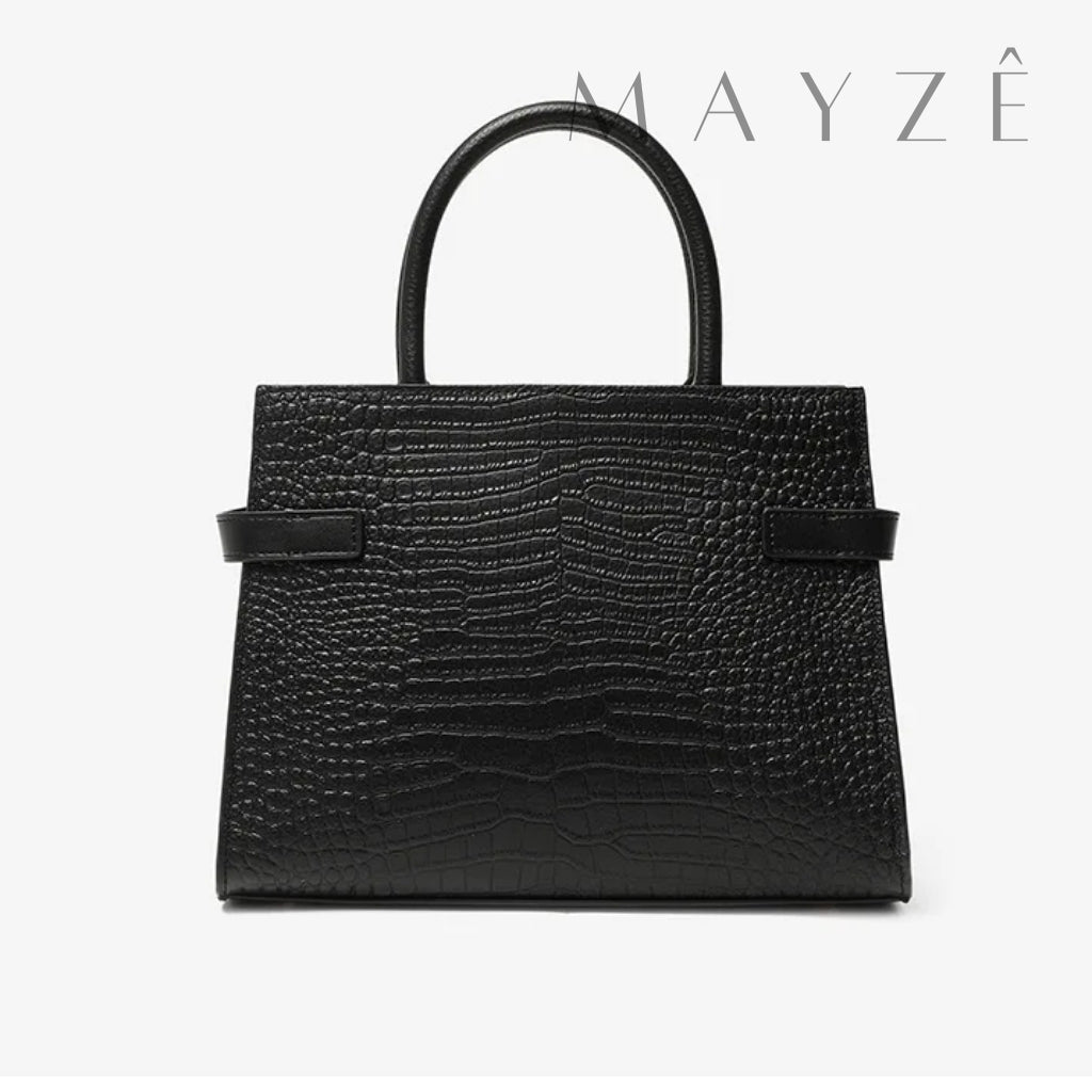 Loja Mayzê Oficial, Loja Mayzê, Mayzê, Mayze, Bolsa Couro Legítimo Crocodilo Claire, bolsa de couro, bolsa de couro genuíno, bolsa de mão, bolsa tiracolo, bolsa crossbody, bolsa de luxo, bolsa de grife, bolsa em promoção, lojamayze.com, lojamayze.com.br