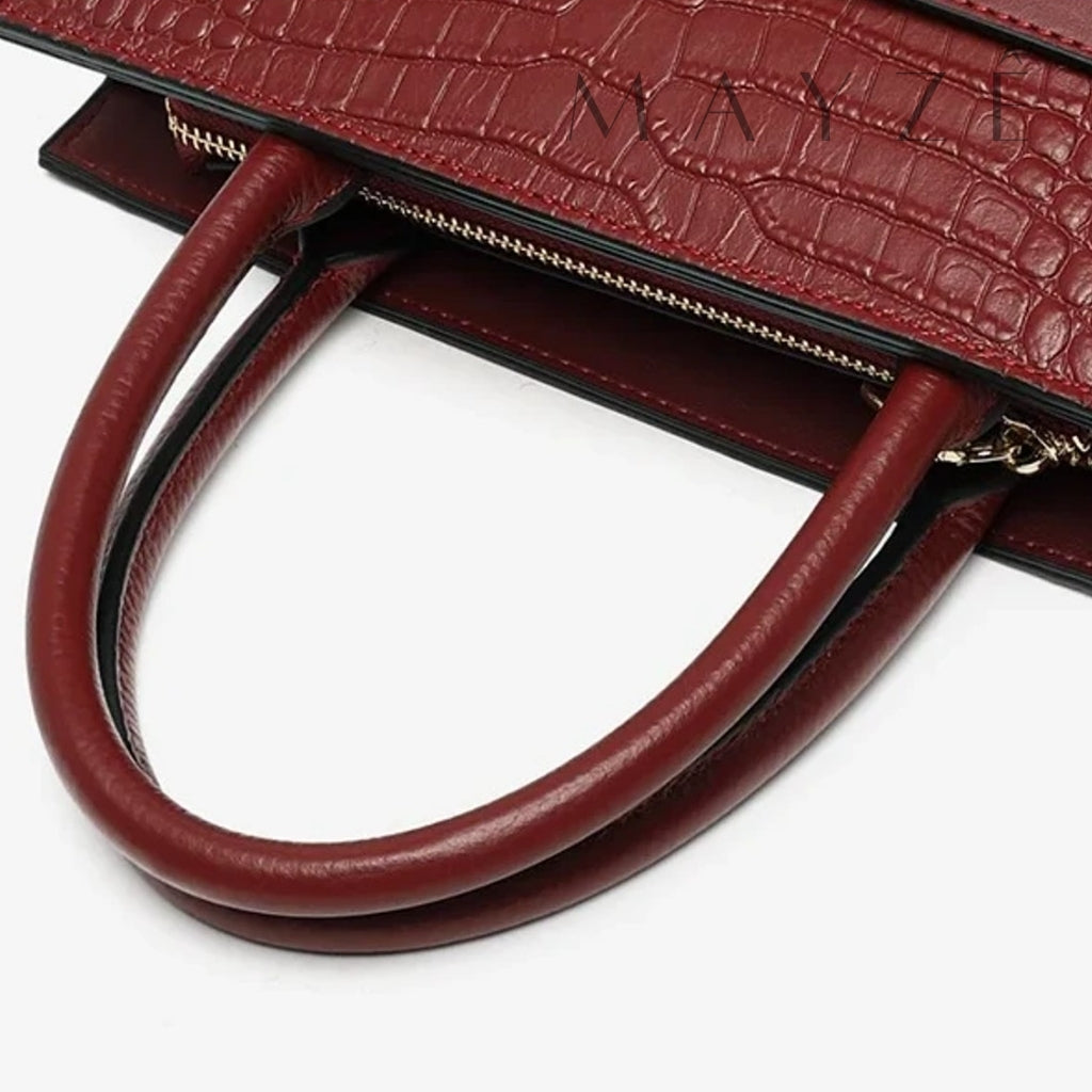 Loja Mayzê Oficial, Loja Mayzê, Mayzê, Mayze, Bolsa Couro Legítimo Crocodilo Claire, bolsa de couro, bolsa de couro genuíno, bolsa de mão, bolsa tiracolo, bolsa crossbody, bolsa de luxo, bolsa de grife, bolsa em promoção, lojamayze.com, lojamayze.com.br