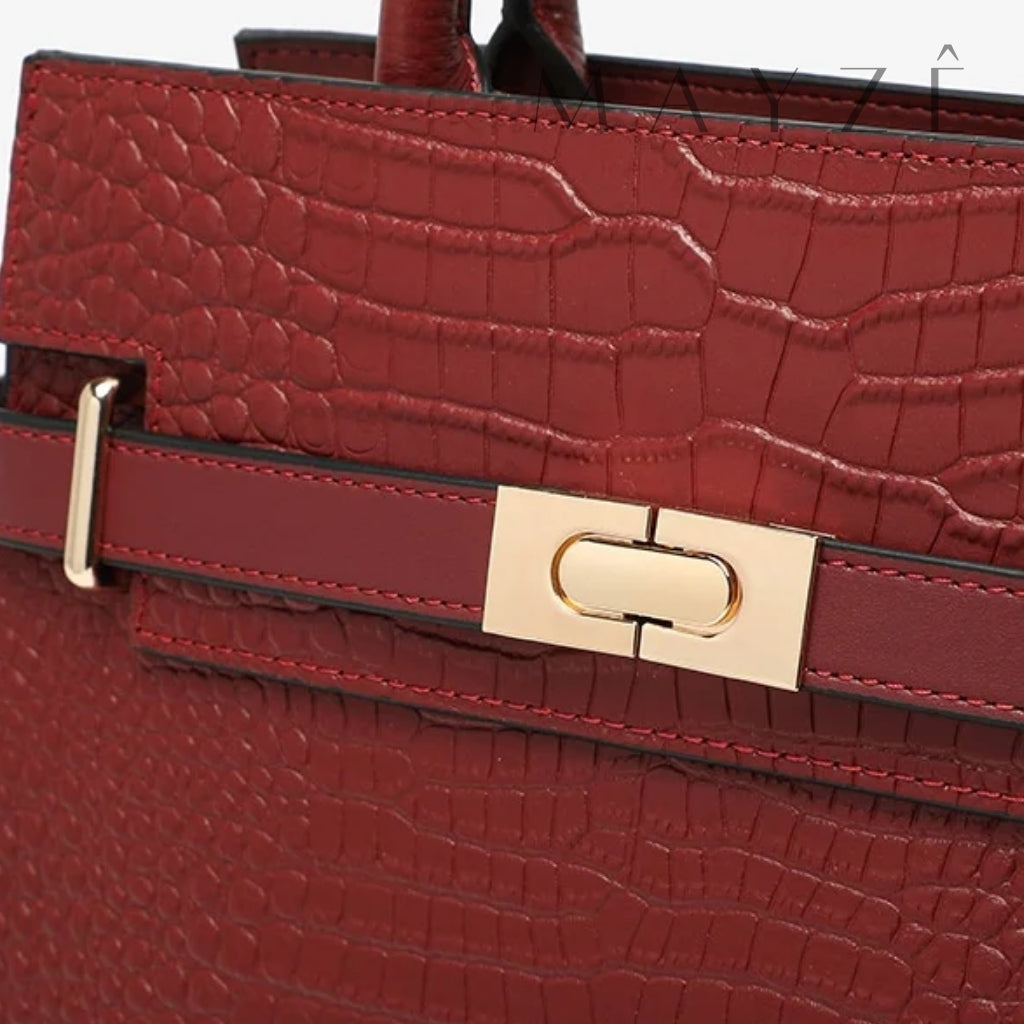 Loja Mayzê Oficial, Loja Mayzê, Mayzê, Mayze, Bolsa Couro Legítimo Crocodilo Claire, bolsa de couro, bolsa de couro genuíno, bolsa de mão, bolsa tiracolo, bolsa crossbody, bolsa de luxo, bolsa de grife, bolsa em promoção, lojamayze.com, lojamayze.com.br