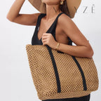 Loja Mayzê, Bolsa Letícia, bolsa de palha, bolsa de verão, bolsa da moda, bolsa de praia, bolsa grande, bolsa espaçosa, bolsa tote bag, bolsa moda praia, loja mayze, bolsa em promoção, bolsa de verão.