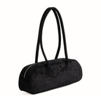 Bolsa Baguete Acamurçada Média Fantine, Loja Mayzê, camurça, bolsa de camurça mayze, lojamayze.com, lojamayze.com.br