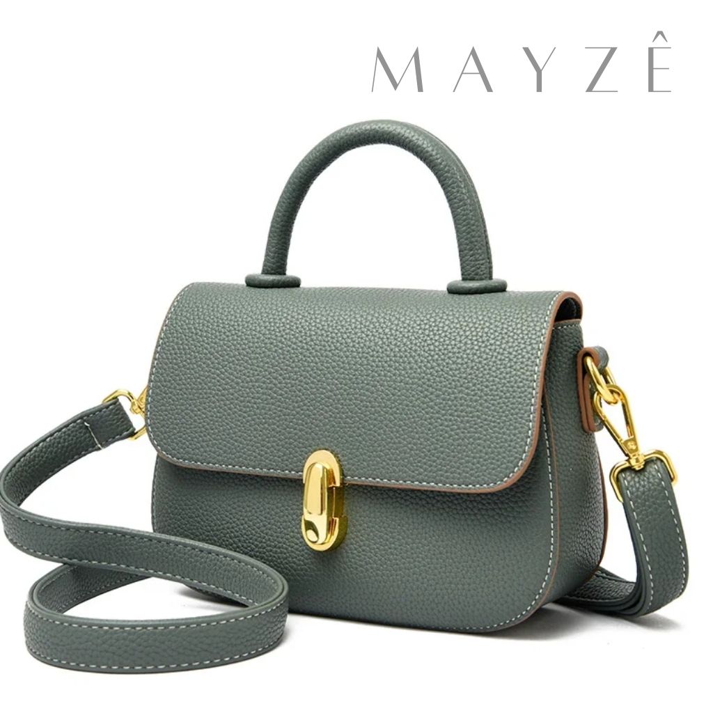 Loja Mayzê, Bolsa Jennifer, bolsa de couro legítimo, bolsa de couro, bolsa simples, bolsa elegante, bolsa versátil, bolsa elegante, bolsa para compor look, bolsa retrô, bolsa em promoção, mayzê, mayze