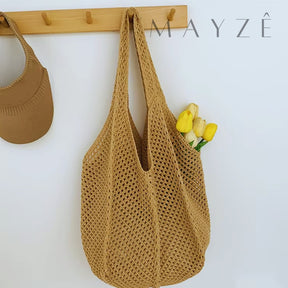 Bolsa Feminina Tricot Hazel, Loja Mayzê, Bolsa Hazel, bolsa de palha, bolsa de verão, bolsa da moda, bolsa de praia, bolsa grande, bolsa espaçosa, bolsa tote bag, bolsa moda praia, loja mayze, bolsa em promoção, bolsa de verão, www.lojamayze.com.br,www.lojamayze.com