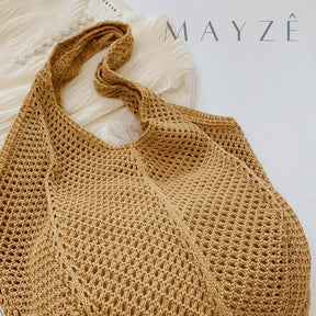 Bolsa Feminina Tricot Hazel, Loja Mayzê, Bolsa Hazel, bolsa de palha, bolsa de verão, bolsa da moda, bolsa de praia, bolsa grande, bolsa espaçosa, bolsa tote bag, bolsa moda praia, loja mayze, bolsa em promoção, bolsa de verão, www.lojamayze.com.br,www.lojamayze.com