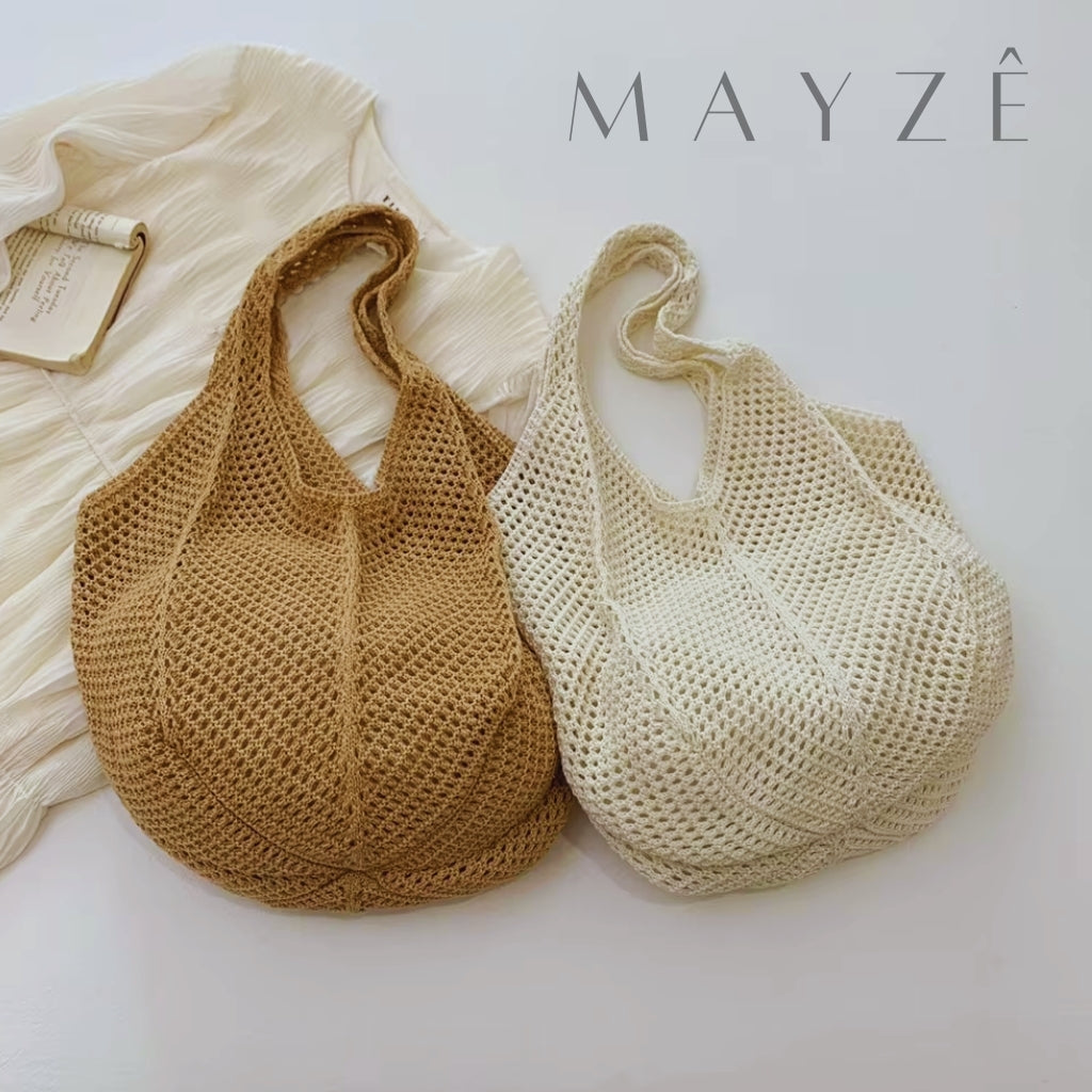 Bolsa Feminina Tricot Hazel, Loja Mayzê, Bolsa Hazel, bolsa de palha, bolsa de verão, bolsa da moda, bolsa de praia, bolsa grande, bolsa espaçosa, bolsa tote bag, bolsa moda praia, loja mayze, bolsa em promoção, bolsa de verão, www.lojamayze.com.br,www.lojamayze.com