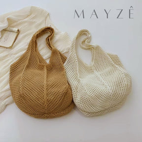 Bolsa Feminina Tricot Hazel, Loja Mayzê, Bolsa Hazel, bolsa de palha, bolsa de verão, bolsa da moda, bolsa de praia, bolsa grande, bolsa espaçosa, bolsa tote bag, bolsa moda praia, loja mayze, bolsa em promoção, bolsa de verão, www.lojamayze.com.br,www.lojamayze.com