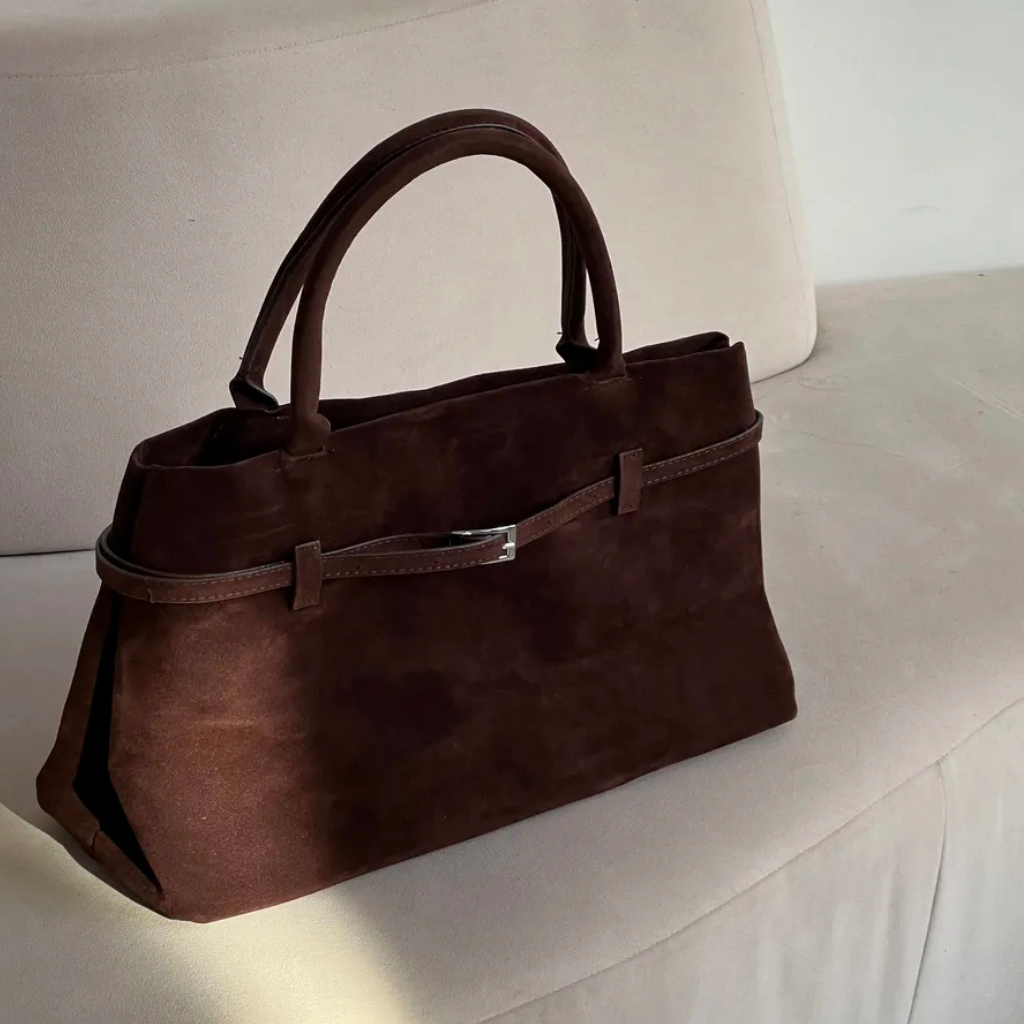 Bolsa Média Camurça Tote Cléo, Loja Mayzê, camurça, bolsa de camurça mayze, lojamayze.com, lojamayze.com.br