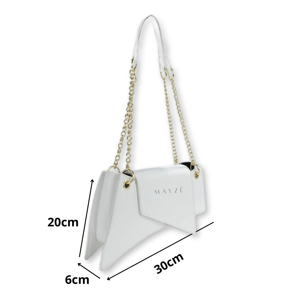 Loja Mayzê, Bolsa Lorena, bolsa de grife, bolsa da moda, bolsa em alta, bolsa assimétrica, bolsa elegante, bolsa em promoção, baolsa feminina, loja mayze, lojamayze.com, lojamayze.com.br