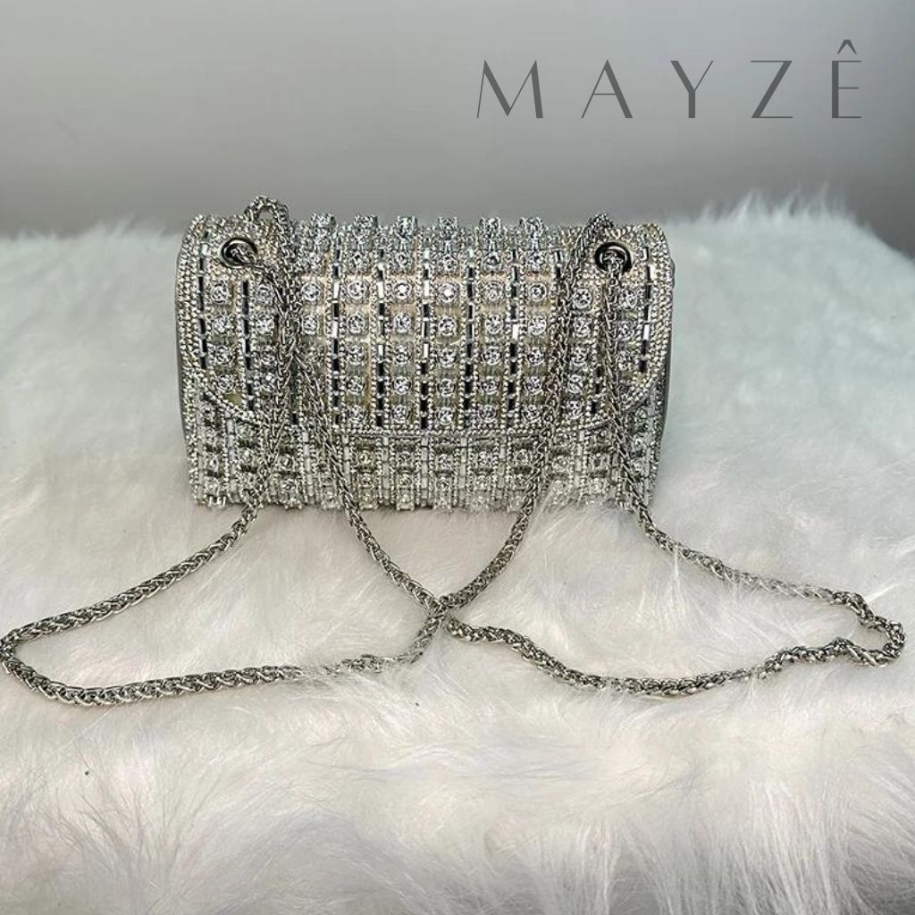 Loja Mayzê, Bolsa Denise, bolsa de festa, bolsa elegante, bolsa de luxo, bolsa brilhosa, bolsa de grife, bolsa elegante, bolsa feminina, bolsa em promoção, bolsa para casamento,  mayzê, mayze