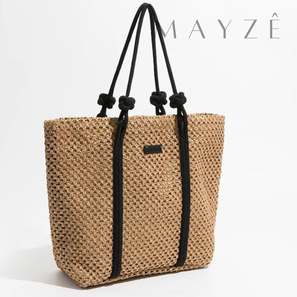 Loja Mayzê, Bolsa Letícia, bolsa de palha, bolsa de verão, bolsa da moda, bolsa de praia, bolsa grande, bolsa espaçosa, bolsa tote bag, bolsa moda praia, loja mayze, bolsa em promoção, bolsa de verão.