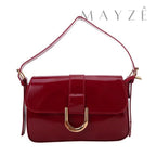 Bolsa Baguete Média Brigite, Loja Mayzê, Bolsa Brigite, bolsa de festa, bolsa de couro, bolsa crossbody, bolsa elegante, bolsa de qualidade, bolsa fina, bolsa em promoção, bolsa de cor, mayze