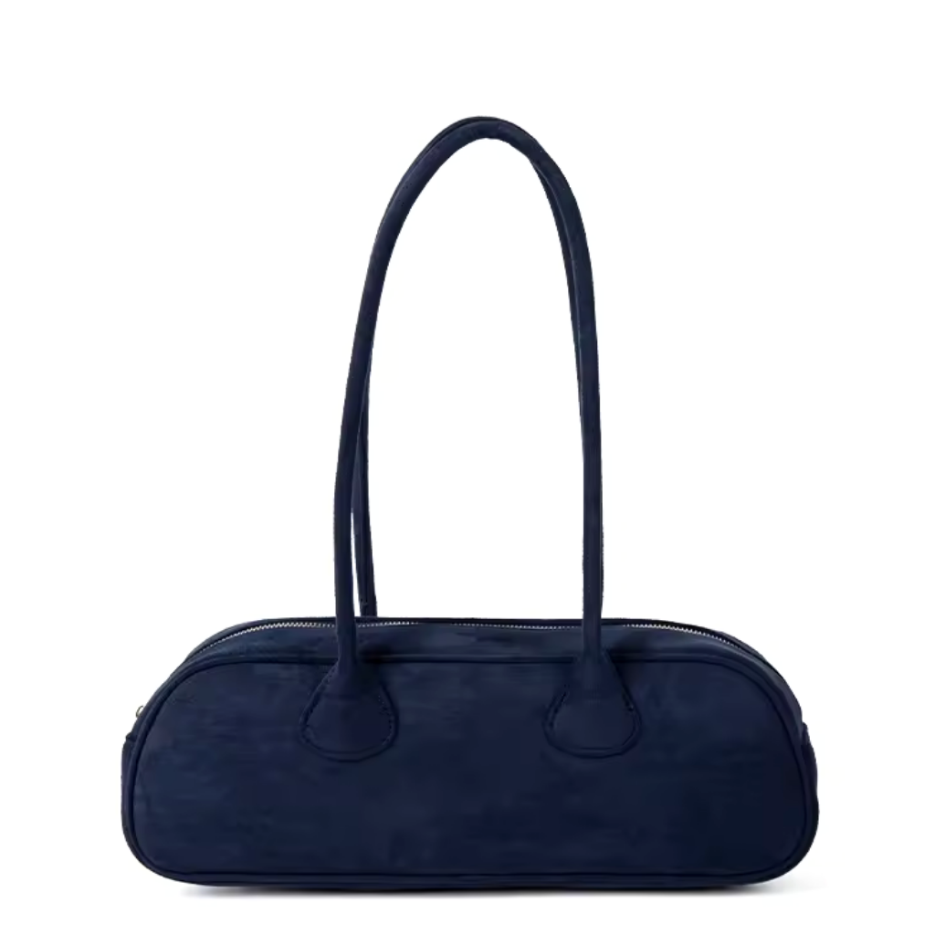 Bolsa Baguete Acamurçada Média Fantine, Loja Mayzê, camurça, bolsa de camurça mayze, lojamayze.com, lojamayze.com.br