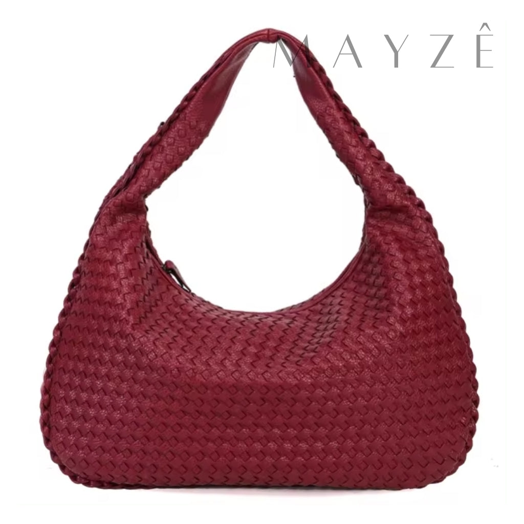 Loja Mayzê, Bolsa de ombro grande anne, bolsa grande, bolsa de ombro, bolsa trançada, bolsa da moda, bolsa do tiktok, bolsa elegante, bolsa bottega veneta, bolsa em promoção, bolsa de luxo, bolsa em alta, bolsa erika cherry