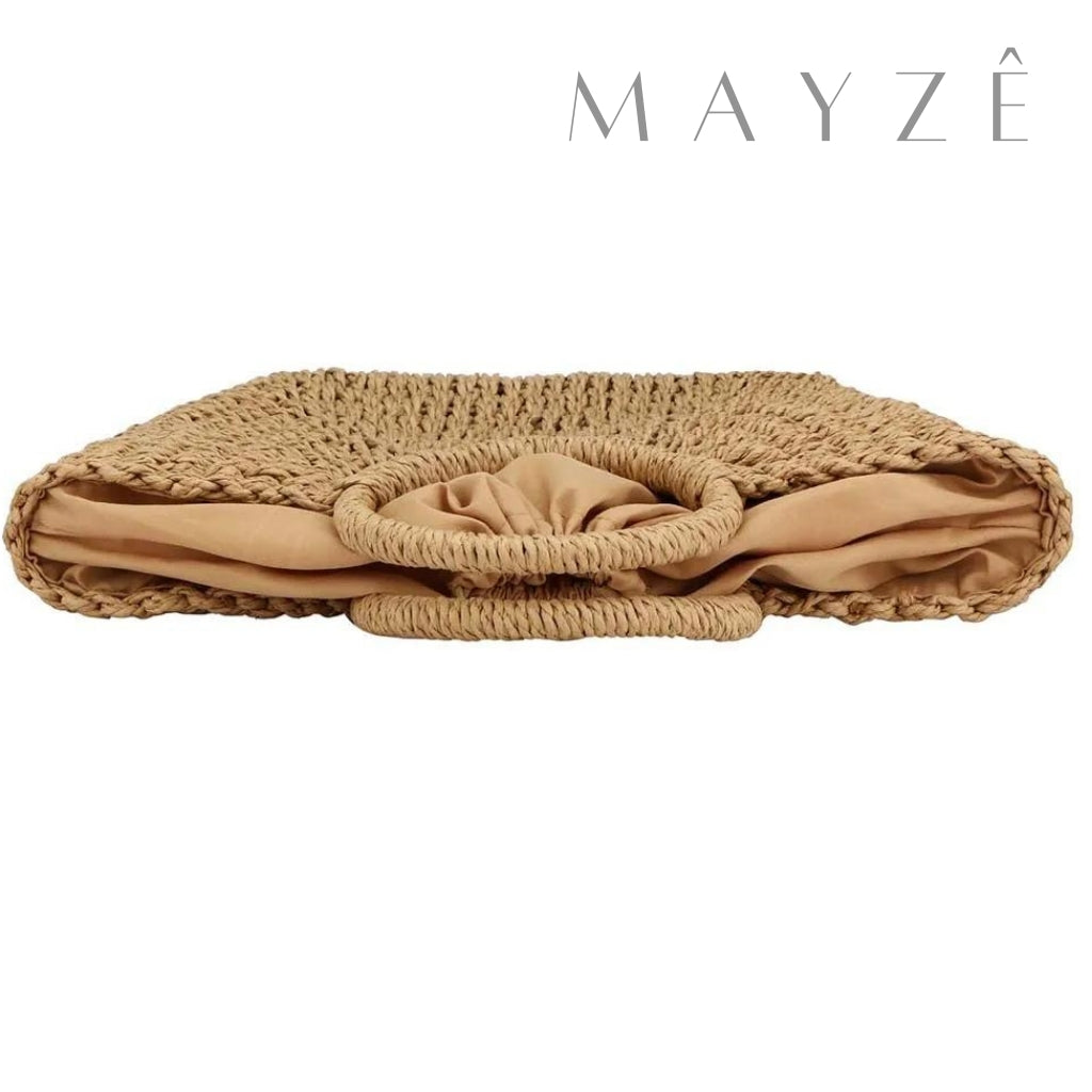 Loja Mayzê, Bolsa Isa, bolsa de palha, bolsa de verão, bolsa da moda, bolsa de praia, bolsa meia-lua, bolsa geométrica, bolsa moda praia, loja mayze, bolsa em promoção, bolsa de verão.