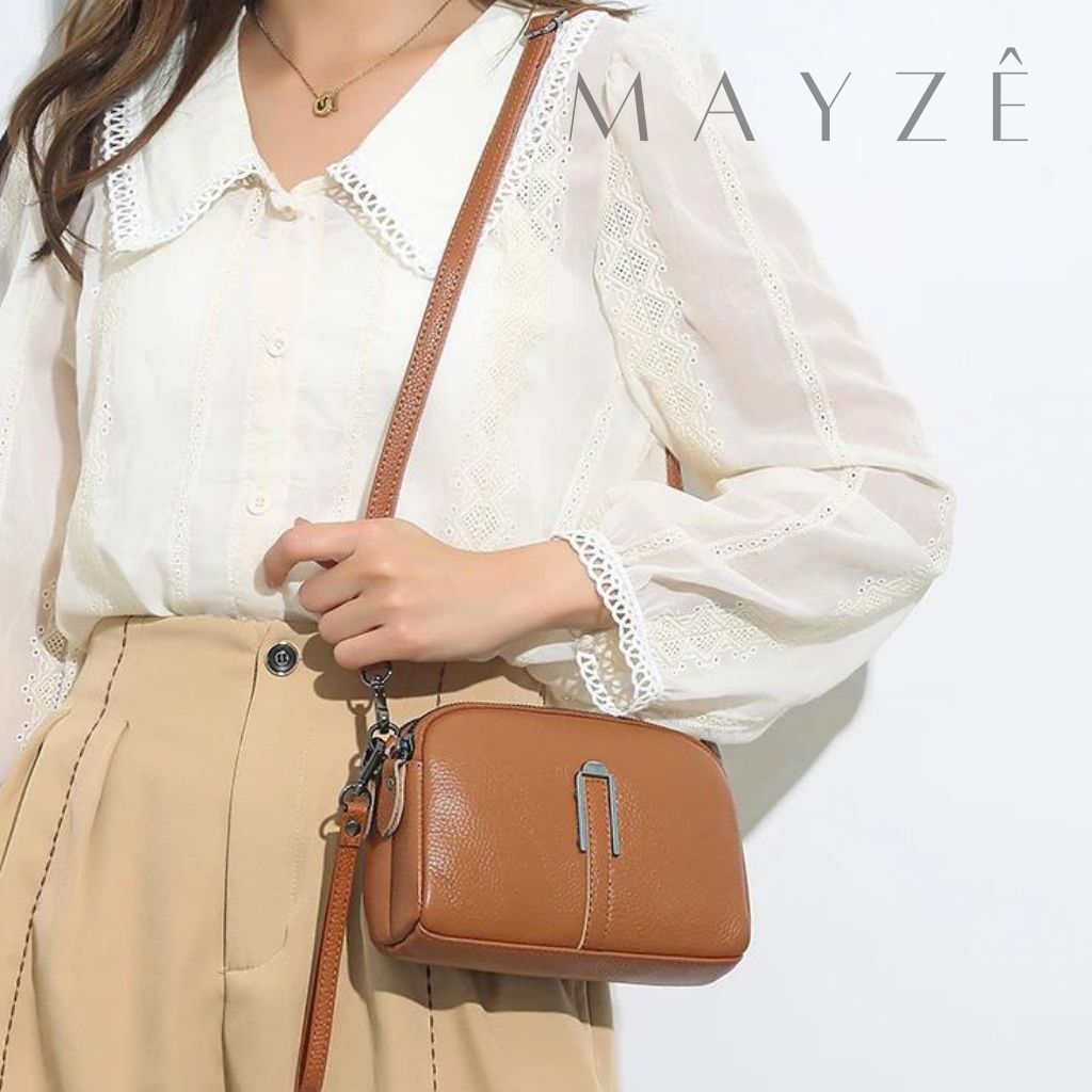 Loja Mayzê, Bolsa Sônia, Bolsa de couro, bolsa feminina, bolsa crossbody, bolsa de ombro, bolsa em promoção, frete grátis, loja de bolsa, mayzê, mayze