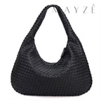Loja Mayzê, Bolsa de ombro grande anne, bolsa grande, bolsa de ombro, bolsa trançada, bolsa da moda, bolsa do tiktok, bolsa elegante, bolsa bottega veneta, bolsa em promoção, bolsa de luxo, bolsa em alta, bolsa erika preta