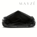 Loja Mayzê, Bolsa Hortência, Bolsa tote bag, bolsa grande, bolsa espaçosa, bolsa elegante, bolsa de grife, bolsa de luxo, bolsa feminina, bolsa versátil, bolsa tipo saco, bolsa em promoção, bolsa com correntes, bolsa de faculdade, mayzê, mayze