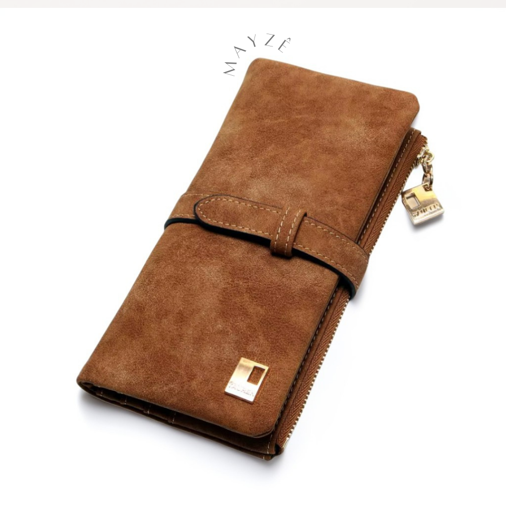 Carteira Feminina de Camurça Tarsila, carteira feminina, carteira de mulher elegante, loja mayzê, mayzê, www.lojamayze.com.br, www.lojamayze.com