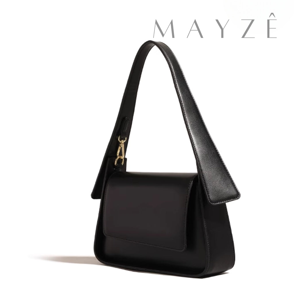 Bolsa de Ombro Minimalista Isabel, Loja Mayzê, Bolsa Isabel, bolsa de grife, bolsa diferente, bolsa em alta, bolsa da moda, bolsa imponente, bolsa de festa, bolsa de mão, bolsa em promoção, bolsa de couro, mayzê, mayze, lojamayze.com, lojamayze.com.br