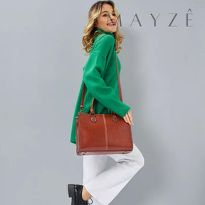 Loja Mayzê, Bolsa Marieta, Bolsa de couro, bolsa grande, bolsa tote bag, bolsa de couro genuíno, bolsa elegante, bolsa para uso diário, bolsa do dia a dia, bolsa de luxo, bolsa em promoção, a loja mayzê confiável, mayze