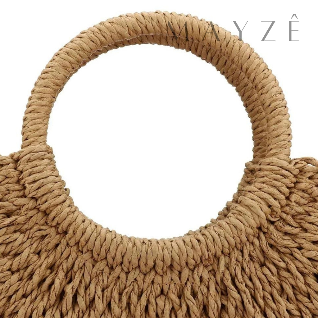 Loja Mayzê, Bolsa Isa, bolsa de palha, bolsa de verão, bolsa da moda, bolsa de praia, bolsa meia-lua, bolsa geométrica, bolsa moda praia, loja mayze, bolsa em promoção, bolsa de verão.