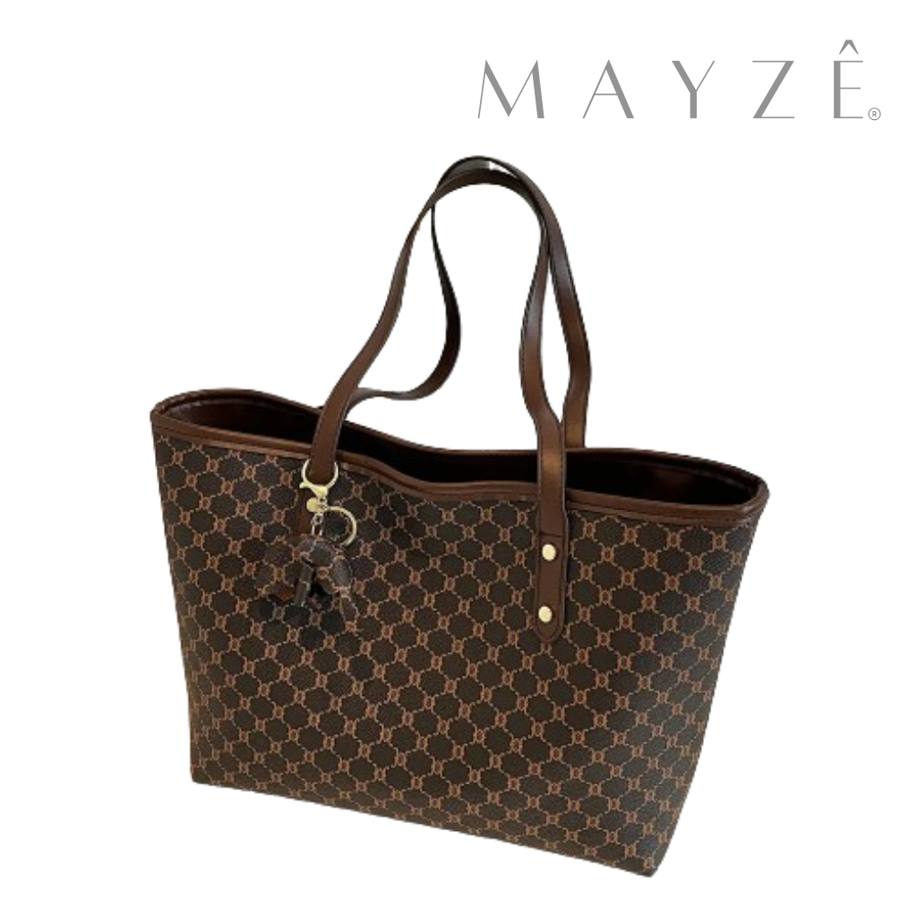 Loja Mayzê, Bolsa Talita, bolsa grande, bolsa de rouro pu, bolsa de ombro, bolsa bonita, bolsa elegante, bolsa barata, bolsa com chaveiro