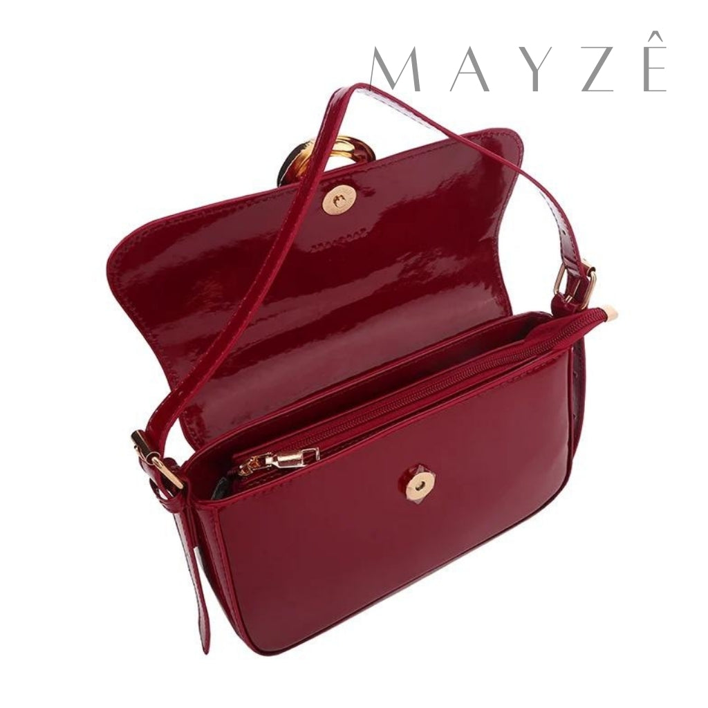 Loja Mayzê, Bolsa Brigite, bolsa de festa, bolsa de couro, bolsa crossbody, bolsa elegante, bolsa de qualidade, bolsa fina, bolsa em promoção, bolsa de cor, mayze