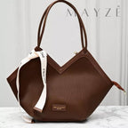 Bolsa Tote Média Virginia™ Bolsa Virginia Mayzê Marrom 