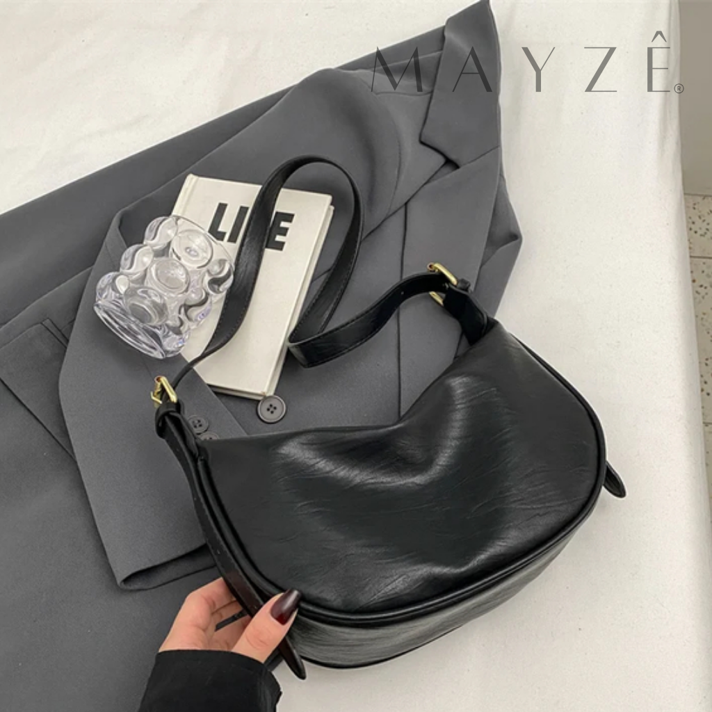 Loja Mayzê, Bolsa Vanessa, Bolsa de couro, bolsa chique, bolsa elegante, bolsa vintage, bolsa versátil, bolsa espaçosa, bolsa tiracolo, bolsa em promoção. loja mayze