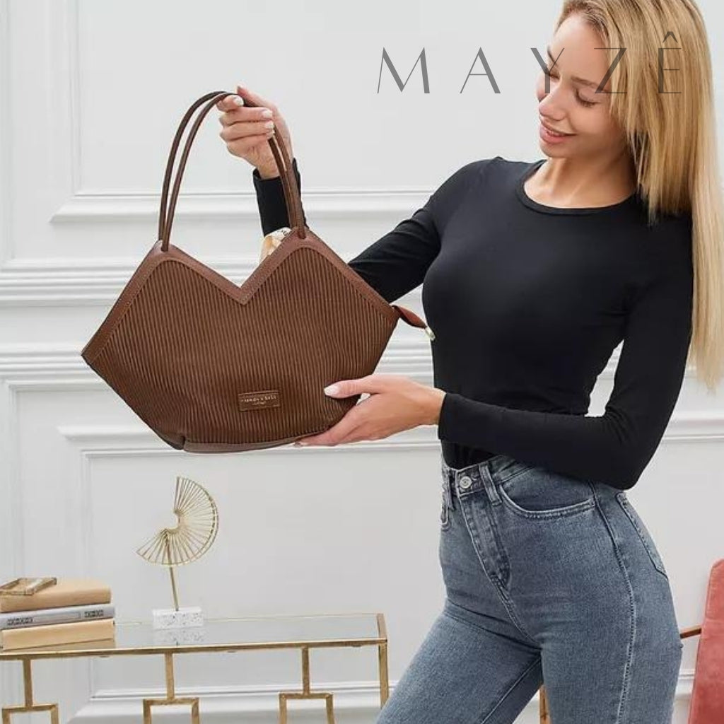 Loja Mayzê, Bolsa Virginia, Bolsa tote, bolsa grande, bolsa espaçosa, bolsa feminina, tote bag, bolsa versátil, bolsa charmosa, bolsa em promoção, loja mayze