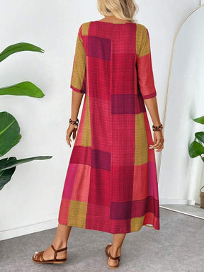 Vestido Midi Solto Feminino Carrée, www.lojamayze.com.br, www.lojamayze.com