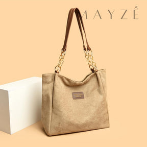 Bolsa de Camurça Tarsila, Loja Mayzê, Bolsa Tarsila, bolsa grande, bolsa tote bag, bolsa espaçosa, bolsa feminina, tote bag, loja mayze, bolsa do dia a dia