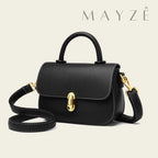 Bolsa Pequena Tiracolo Jennifer, Loja Mayzê, Bolsa Jennifer, bolsa de couro legítimo, bolsa de couro, bolsa simples, bolsa elegante, bolsa versátil, bolsa elegante, bolsa para compor look, bolsa retrô, bolsa em promoção, mayzê, mayze, lojamayze.com.br, lojamayze.com