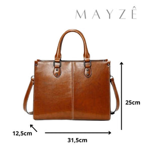 Loja Mayzê, Bolsa Marieta, Bolsa de couro, bolsa grande, bolsa tote bag, bolsa de couro genuíno, bolsa elegante, bolsa para uso diário, bolsa do dia a dia, bolsa de luxo, bolsa em promoção, a loja mayzê confiável, mayze