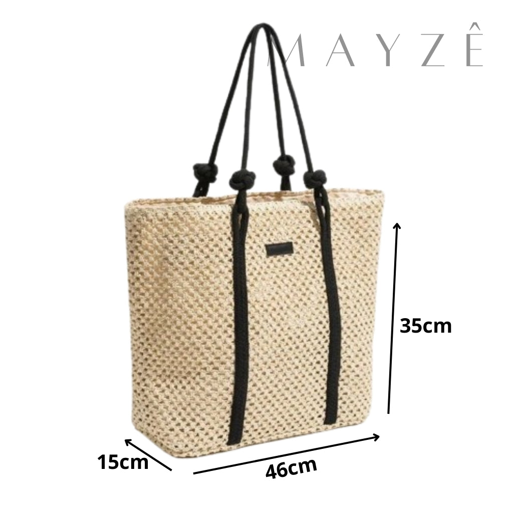 Loja Mayzê, Bolsa Letícia, bolsa de palha, bolsa de verão, bolsa da moda, bolsa de praia, bolsa grande, bolsa espaçosa, bolsa tote bag, bolsa moda praia, loja mayze, bolsa em promoção, bolsa de verão.