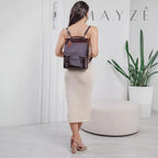 Mochila Acadêmica Couro Legítimo Noelle, Loja Mayzê Oficial, Mayzê, loja mayze, mochila de escolha, mochila de couro, bolsa de couro, mochila para faculdade, mochila para escola, lojamayze.com.br, lojamayze.com