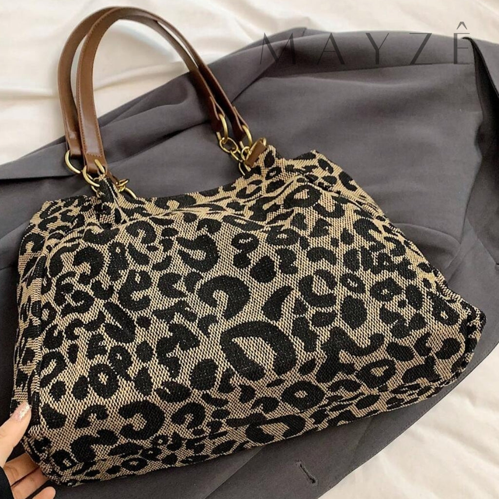 Bolsa Média Tarsila Animal Print, Loja Mayzê, Bolsa Tarsila, bolsa grande, bolsa tote bag, bolsa espaçosa, bolsa feminina, tote bag, loja mayze, bolsa do dia a dia, www.lojamayze.com.br, www.lojamayze.com