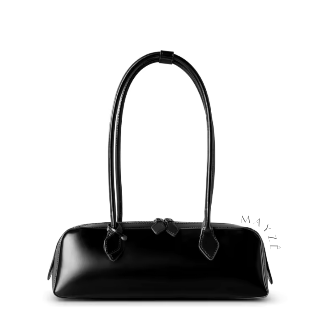 Bolsa French Baguete Couro Legítimo Bia, Loja Mayzê, bolsa baguetti, bolsa de boston, bolsa de grife, bolsa de luxo, bolsa em alta, bolsa feminina, bolsa de couro, bolsa elegante, bolsa famosa, bolsa da influencer, bolsa em promoção, mayze, lojamayze.com, lojamayze.com.br