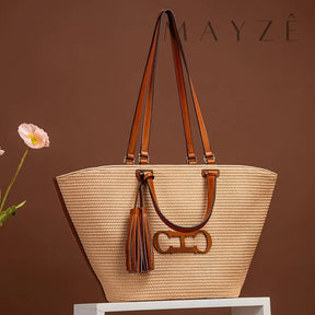 Bolsa Praia Grande Refinada Marisa, Loja Mayzê, Bolsa marisa, bolsa de palha, bolsa de verão, bolsa da moda, bolsa de praia, bolsa grande, bolsa espaçosa, bolsa tote bag, bolsa moda praia, loja mayze, bolsa em promoção, bolsa de verão, www.lojamayze.com.br,www.lojamayze.com