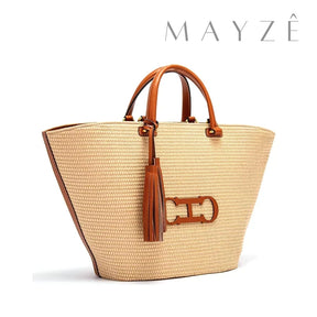 Bolsa Praia Grande Refinada Marisa, Loja Mayzê, Bolsa marisa, bolsa de palha, bolsa de verão, bolsa da moda, bolsa de praia, bolsa grande, bolsa espaçosa, bolsa tote bag, bolsa moda praia, loja mayze, bolsa em promoção, bolsa de verão, www.lojamayze.com.br,www.lojamayze.com