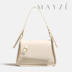 Bolsa de Ombro Minimalista Isabel, Loja Mayzê, Bolsa Isabel, bolsa de grife, bolsa diferente, bolsa em alta, bolsa da moda, bolsa imponente, bolsa de festa, bolsa de mão, bolsa em promoção, bolsa de couro, mayzê, mayze, lojamayze.com, lojamayze.com.br