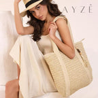 Loja Mayzê, Bolsa Lúara, bolsa espaçosa, bolsa grande, tote bag, bolsa de palha, bolsa de verão, bolsa feminina, bolsa moda praia, loja mayze, bolsa na promoção, bolsa elegante, bolsa versátil, loja mayzê oficial, loja mayzê confiável