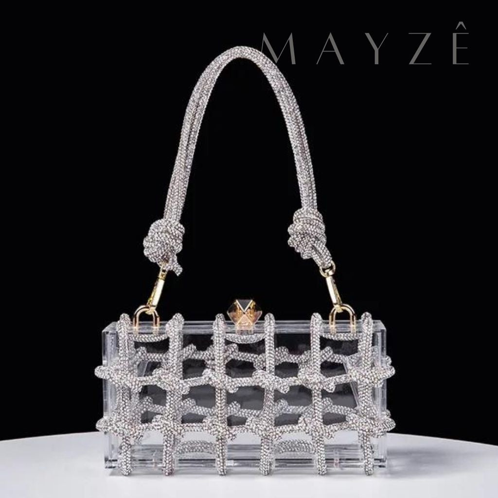 Loja Mayzê, Bolsa Luiza, bolsa transparente, bolsa de acrilico, bolsa em alta, bolsa da moda, bolsa de luxo, bolsa de grife, bolsa farfech, farfech, loja de bolsas, bolsa em promoção, mayzê, mayze.