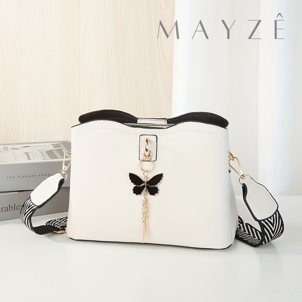 Loja Mayzê, Bolsa Charlotte, bolsa grande, bolsa crossbody, bolsa tiracolo, bolsa de ombro, bolsa espaçosa, bolsa da moda, bolsa do dia a dia, loja mayze