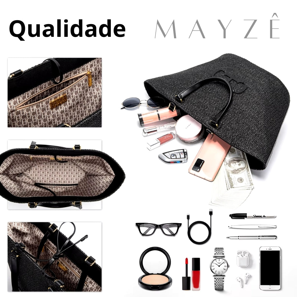 Bolsa Praia Grande Refinada Marisa, Loja Mayzê, Bolsa marisa, bolsa de palha, bolsa de verão, bolsa da moda, bolsa de praia, bolsa grande, bolsa espaçosa, bolsa tote bag, bolsa moda praia, loja mayze, bolsa em promoção, bolsa de verão, www.lojamayze.com.br,www.lojamayze.com