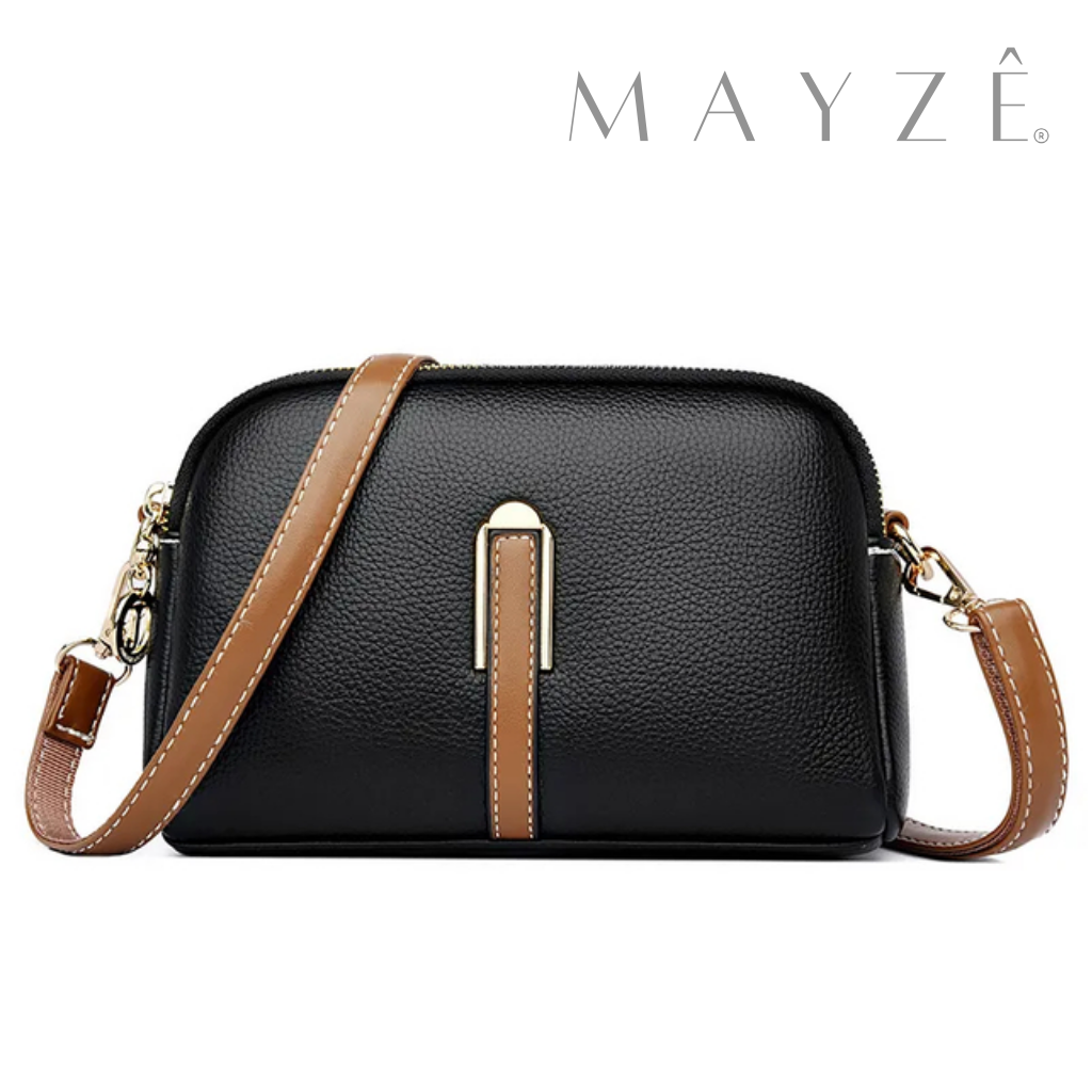 Loja Mayzê, Bolsa Clara, bolsa de couro, bolsa de qualidade, bolsa feminina, bolsa crossbody, bolsa tiracolo, bolsa de ombro, bolsa versátil, bolsa de academia, bolsa de shopping, bolsa em promoção, mayzê, mayze