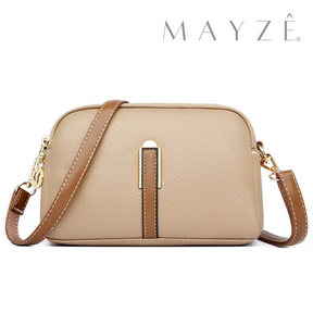 Loja Mayzê, Bolsa Clara, bolsa de couro, bolsa de qualidade, bolsa feminina, bolsa crossbody, bolsa tiracolo, bolsa de ombro, bolsa versátil, bolsa de academia, bolsa de shopping, bolsa em promoção, mayzê, mayze