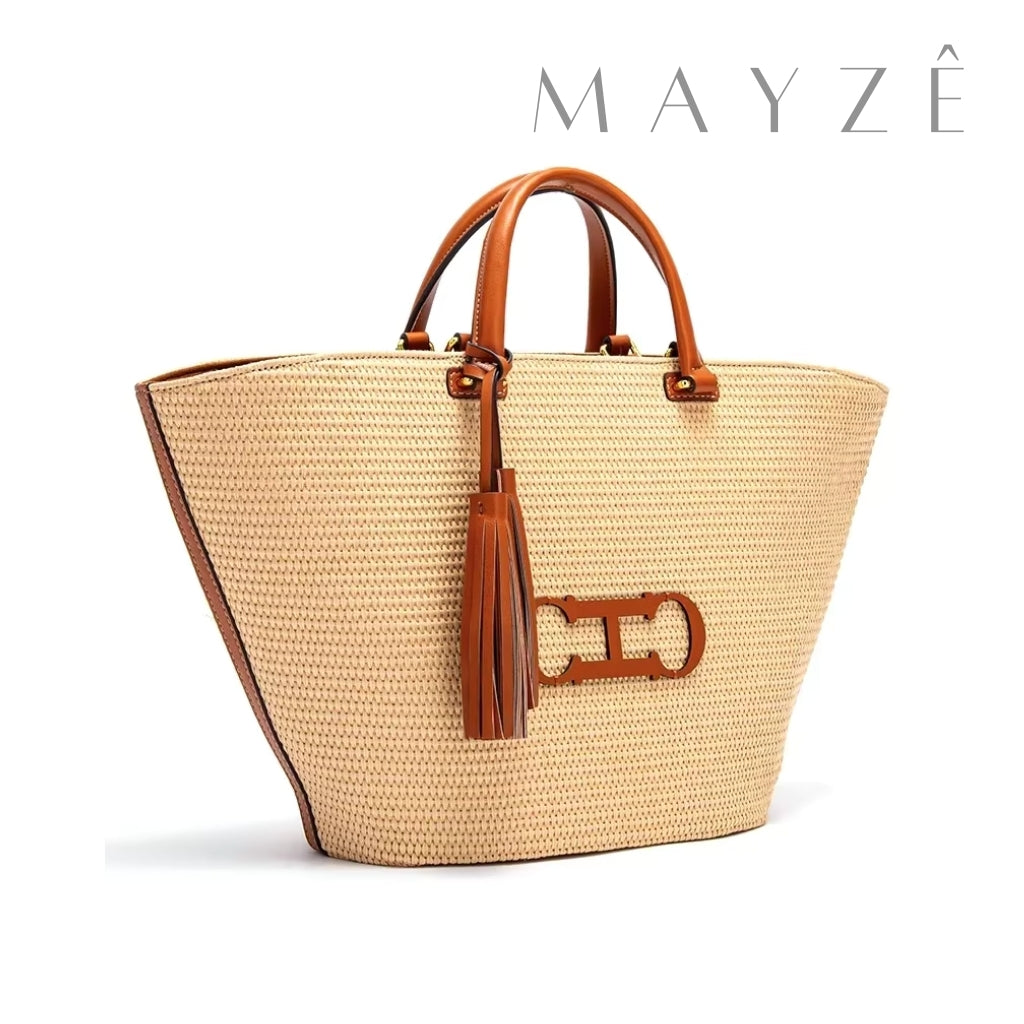 Bolsa Praia Grande Refinada Marisa, Loja Mayzê, Bolsa marisa, bolsa de palha, bolsa de verão, bolsa da moda, bolsa de praia, bolsa grande, bolsa espaçosa, bolsa tote bag, bolsa moda praia, loja mayze, bolsa em promoção, bolsa de verão, www.lojamayze.com.br,www.lojamayze.com