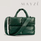 Bolsa Puffer Grande Thalya, Loja Mayzê, Bolsa Thalya, Bolsa soft, bolsa elegante, bolsa moderna, bolsa chique, bolsa européia, bolsa de luxo, bolsa de frio, bolsa confortável, bolsa em promoção, bolsa de material alcochoado, mayze, mayzê